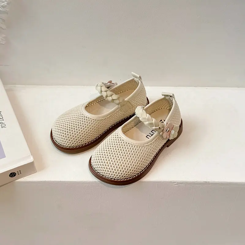 Summer Girl's Sneakers High Quality Breathable Casual Shoes Sandals Outdoor Non-Slip Girl Weave Strape Children Footwear I06173