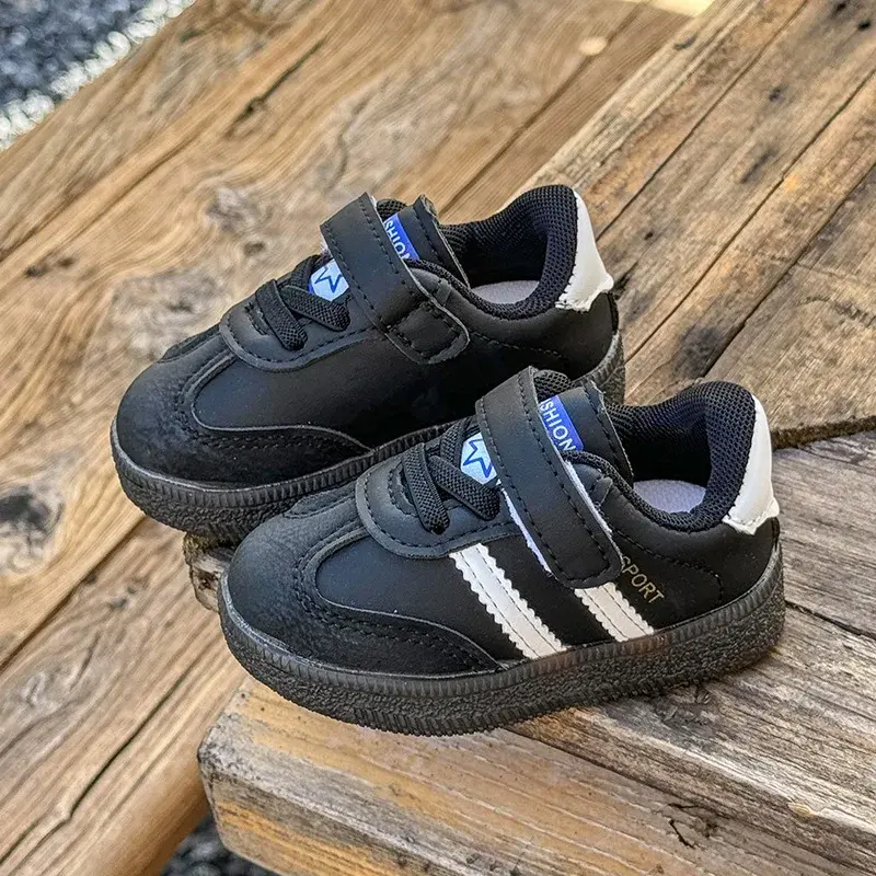 Toddler Baby Kids Fashion Design Walking Shoes Sneakers Stripes Non-slip Casual Shoes Boys Girls Breathable Outdoor Shoes H08092
