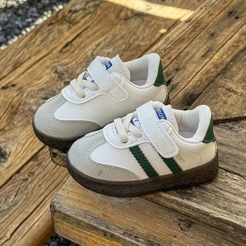 Toddler Baby Kids Fashion Design Walking Shoes Sneakers Stripes Non-slip Casual Shoes Boys Girls Breathable Outdoor Shoes H08092
