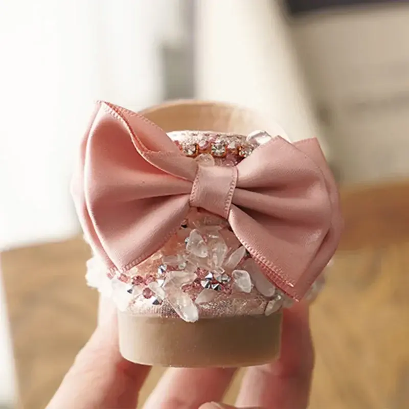 2024 Summer Rhinestone Princess Shoes for Girls Soft Bottom Children Girl Sneakers Kids Leather Dresses Shoes with Bow H11262