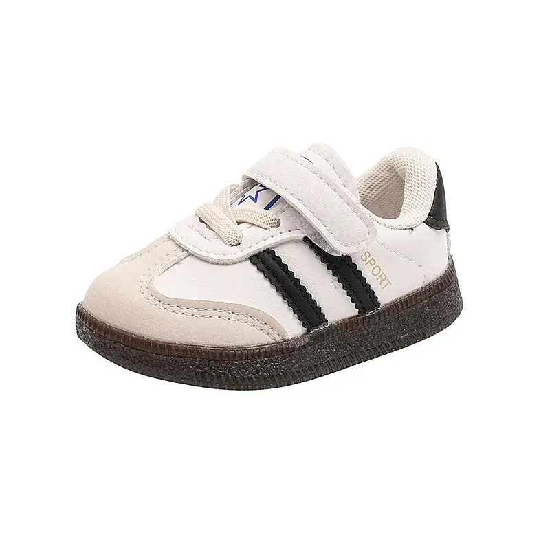 Toddler Baby Kids Fashion Design Walking Shoes Sneakers Stripes Non-slip Casual Shoes Boys Girls Breathable Outdoor Shoes H08092