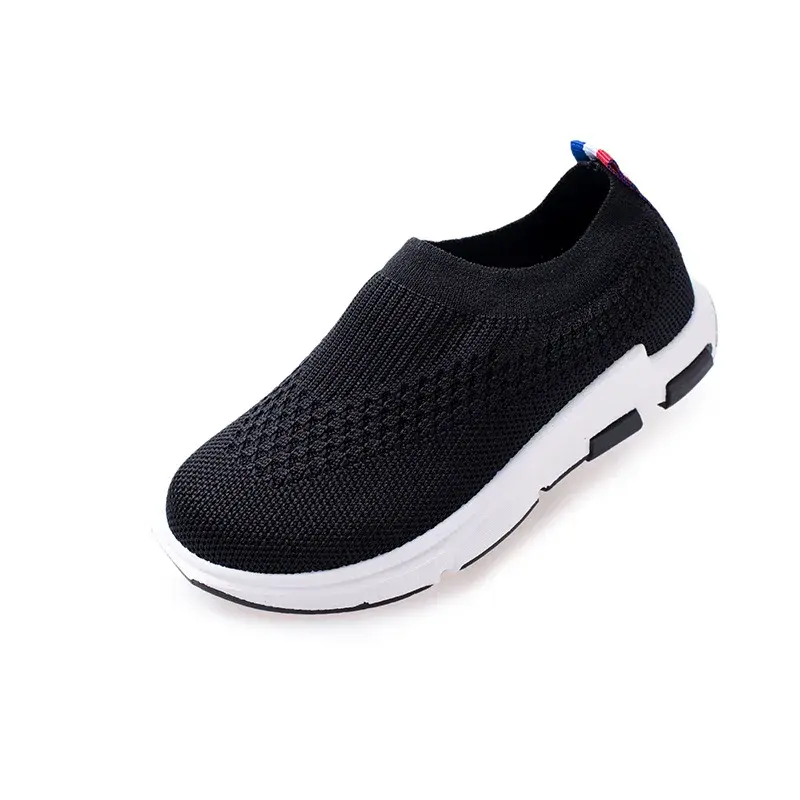 Black Red Blue Teenagers Girls Sneakers Slip on Elastic Kids Shoes Boys Student Training Shoes School PEclass Sneakers E01293