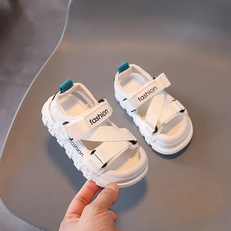 Summer Boy's Sandals Breathable Canvas Outdoor Sandals Nylon Strap Decos Baby Boy Casual Shoes Child Students Beach Shoes H04172