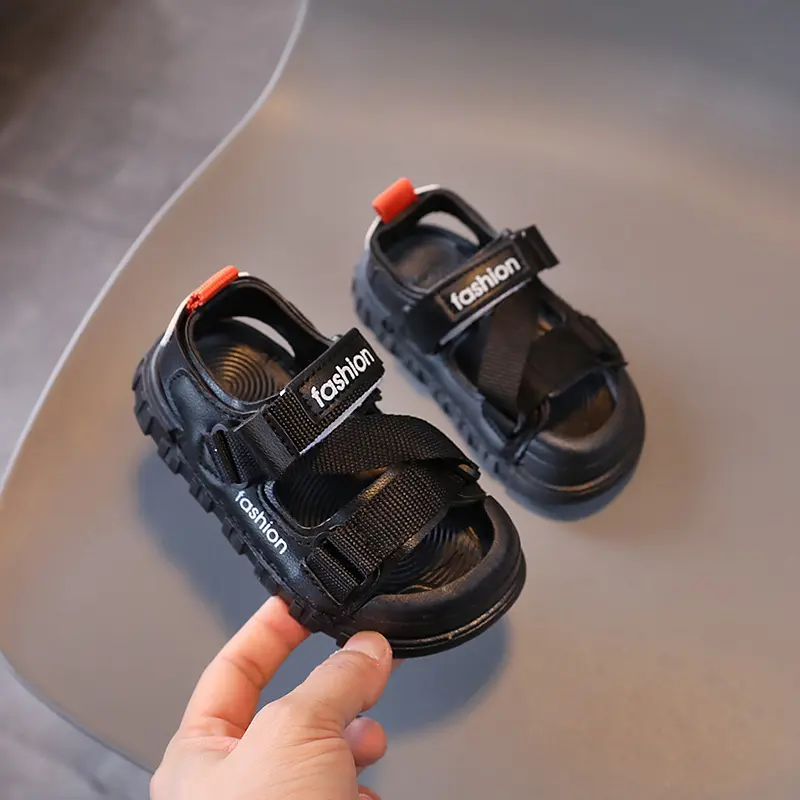 Summer Boy's Sandals Breathable Canvas Outdoor Sandals Nylon Strap Decos Baby Boy Casual Shoes Child Students Beach Shoes H04172