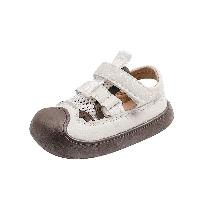Children Summer Shoes Kids Sandals Breathable Boys Sneakers Outdoor Protecting Toes Beach Water Shoes Girl Clog Shoes New I03161