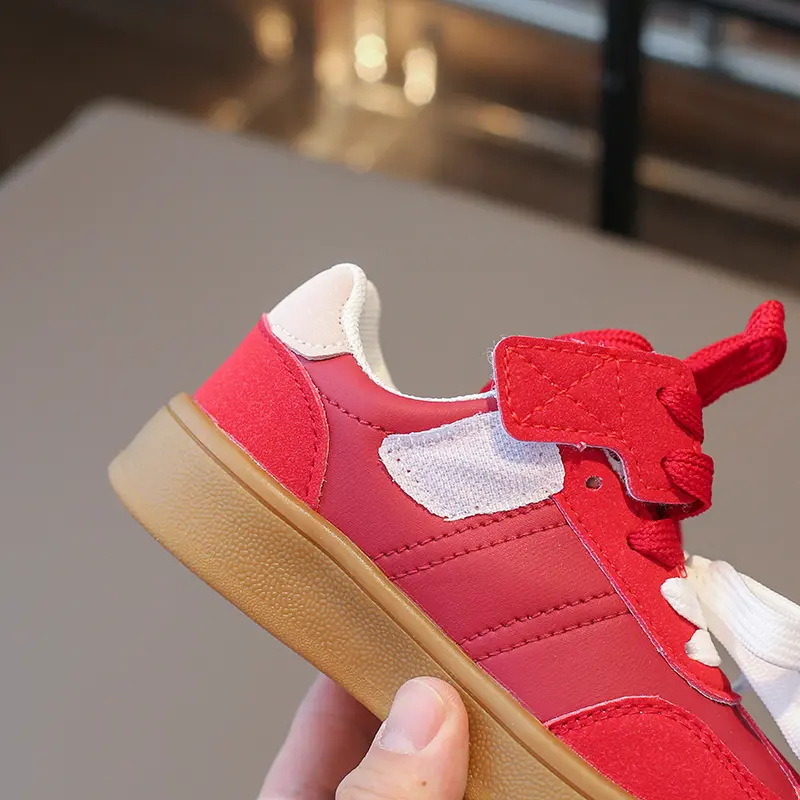 Children's Sneakers Kids Brand Design Stripes Casual Shoes Boys Girls Double Shoelace Sneakers Outdoor Walking Shoes Kids I02173
