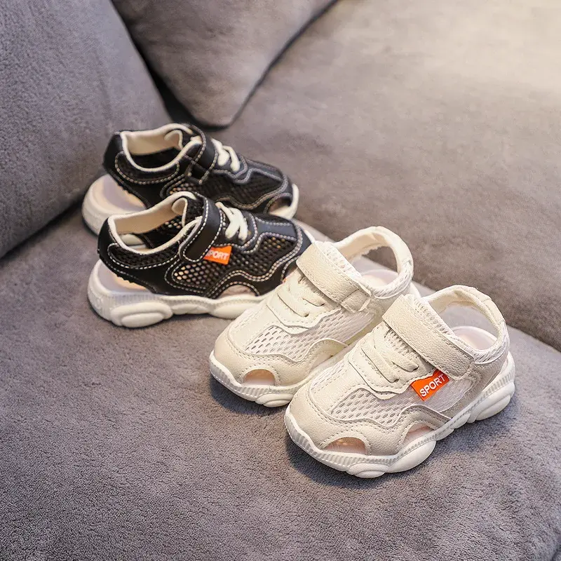 Size 21-30 Summer Sandals for Kids Boys Girls Cut-outs Sneaker Children Sport Sandals Comfortable Summer Baby Beach Shoes G06092