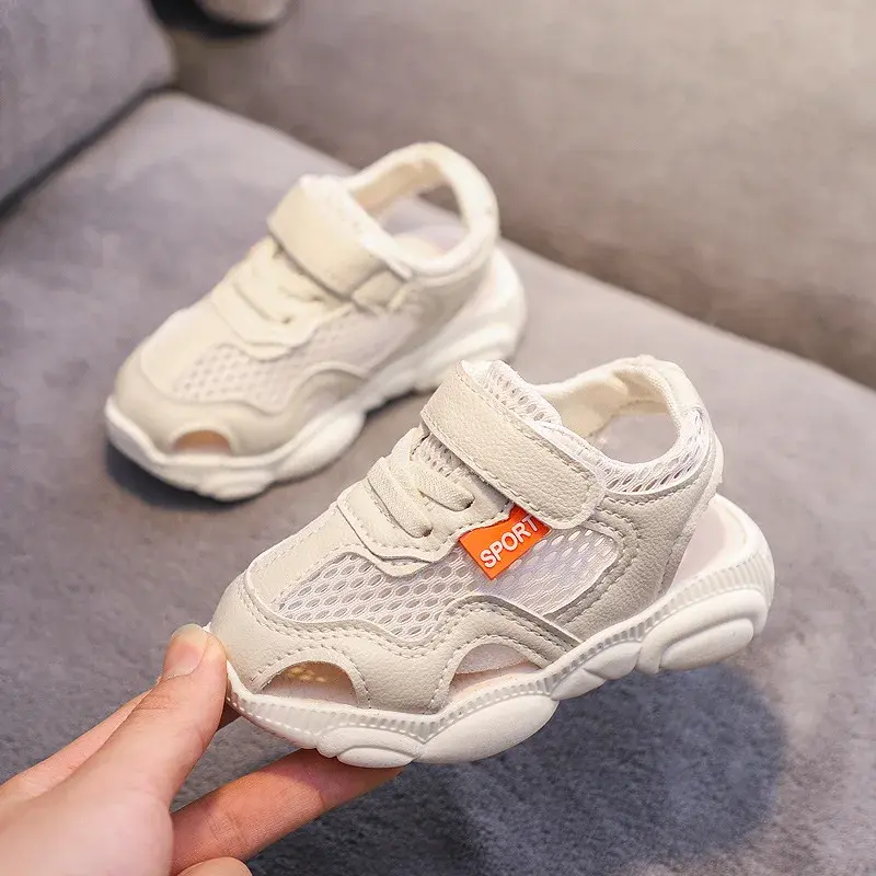 Size 21-30 Summer Sandals for Kids Boys Girls Cut-outs Sneaker Children Sport Sandals Comfortable Summer Baby Beach Shoes G06092