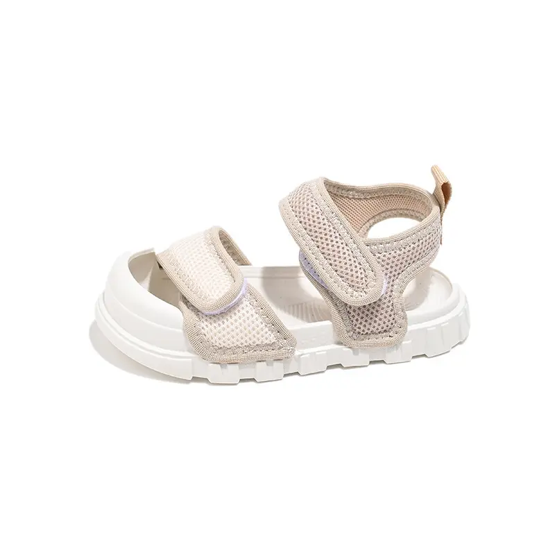 Children's Shoes 2025 Summer Comfortable Non Slip Platform Canvas Sandals for Kids Leisure Flat Canvas Summer Sport Shoes I05162