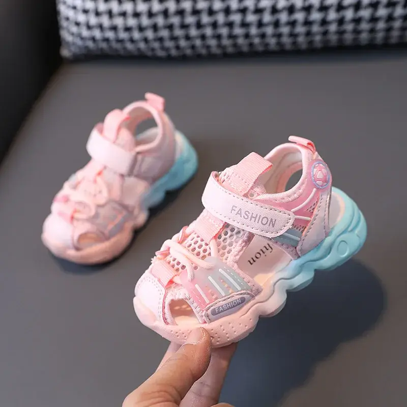 1-6 Years Kids Sneaker New Summer Sport Sandals Baby Boys Breathable Mesh Tenis Shoes Girls Antislip Toddler Shoes Sandal H01226