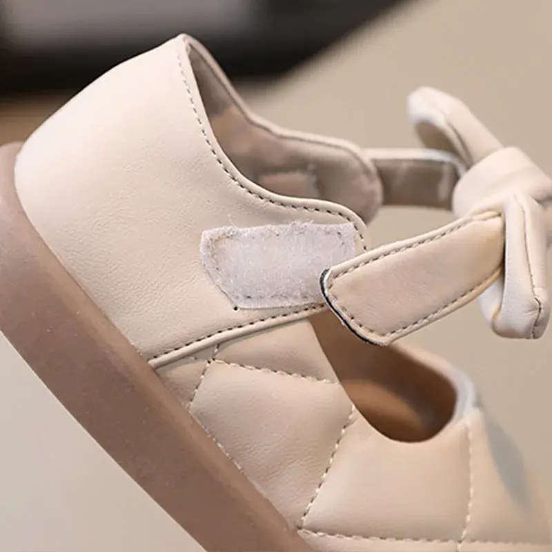 Children Leather Shoes Girls Princess Shoes Toddler Sweet Cute Flat Soft Casual mary jane for Kids Girl School Plaid Shoe G08183
