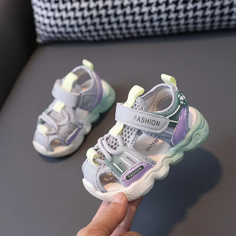 1-6 Years Kids Sneaker New Summer Sport Sandals Baby Boys Breathable Mesh Tenis Shoes Girls Antislip Toddler Shoes Sandal H01226