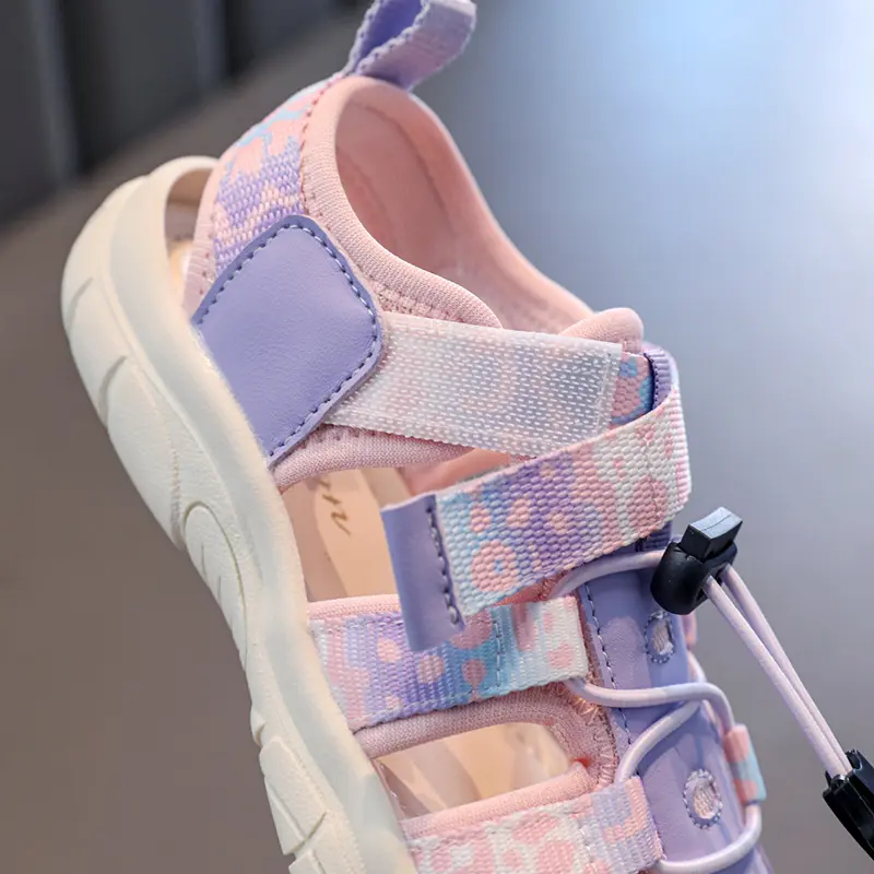 New Camouflage Children's Sports Sandals Toe Protection Stream Tracing Shoes for Boys Chic Looks Teenage Girl Beach Shoes I05125
