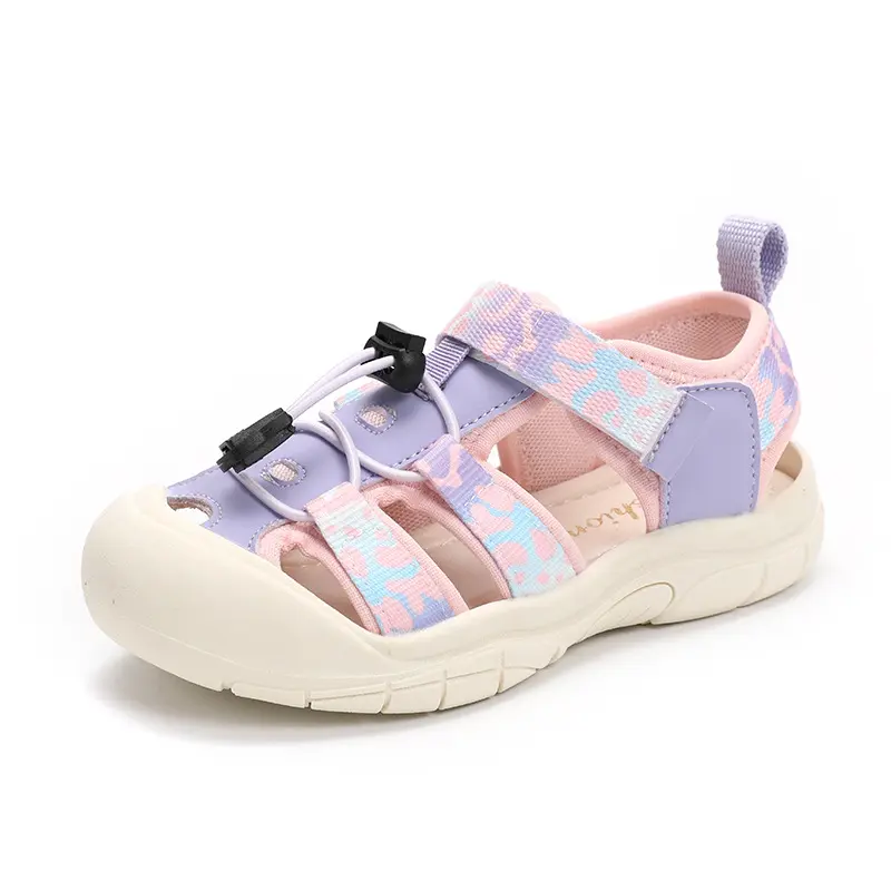 New Camouflage Children's Sports Sandals Toe Protection Stream Tracing Shoes for Boys Chic Looks Teenage Girl Beach Shoes I05125