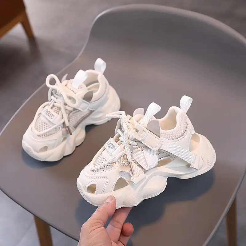 Sandals Children Sneaker for Student Casual Shoes Summer Breathable Mesh Girl Sport Shoes Vulcanized Boy Platform Sandals H04023