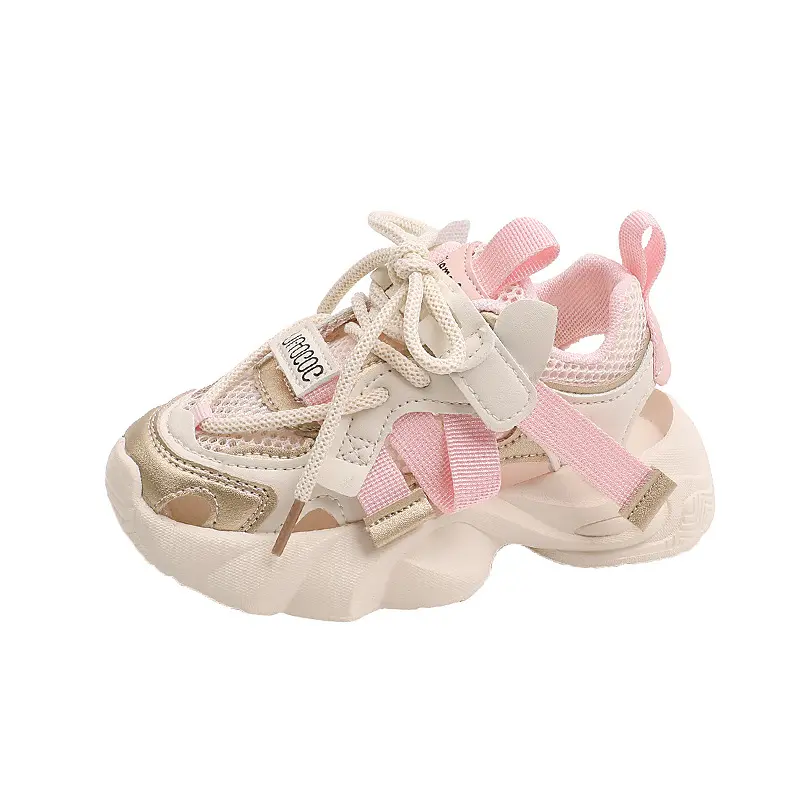 Sandals Children Sneaker for Student Casual Shoes Summer Breathable Mesh Girl Sport Shoes Vulcanized Boy Platform Sandals H04023