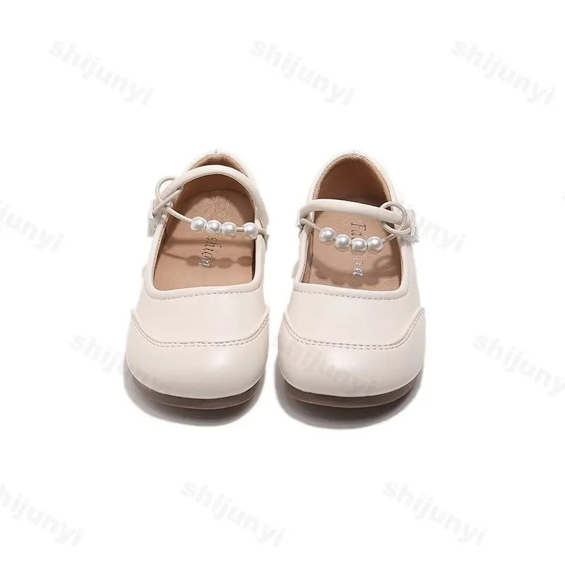Children Princess Shoe 2025 Summer Fashion Spring New Kids Leather Shoes Soft Soled Anti Slip Girls Casual Simple Mary Jane Shoe