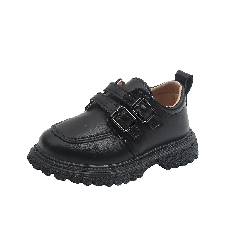 Children Leather Shoes for Boys Kids Black Brown School Girls Shoes Fashion Soft Sole Casual Shoes Toddler Single Shoes Loafers