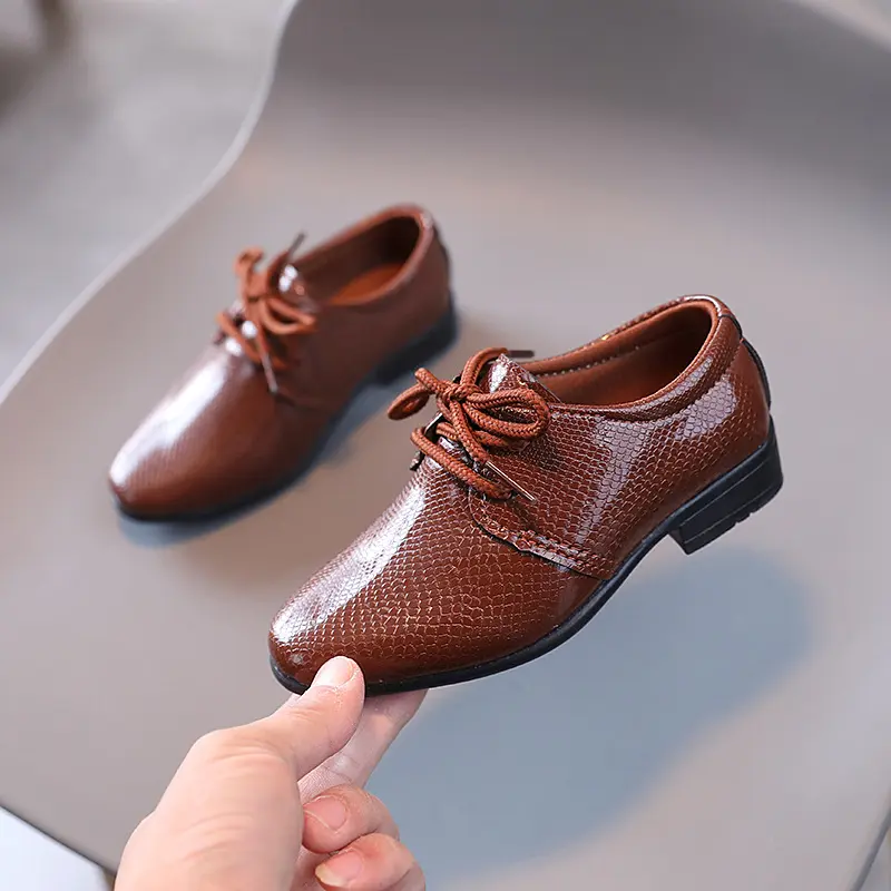 Zapatos Niño Shoes for Boys Child Leather Shoes Spring Autumn New British Boy Single Shoes Fashion Performance Shoe Kids Shoe