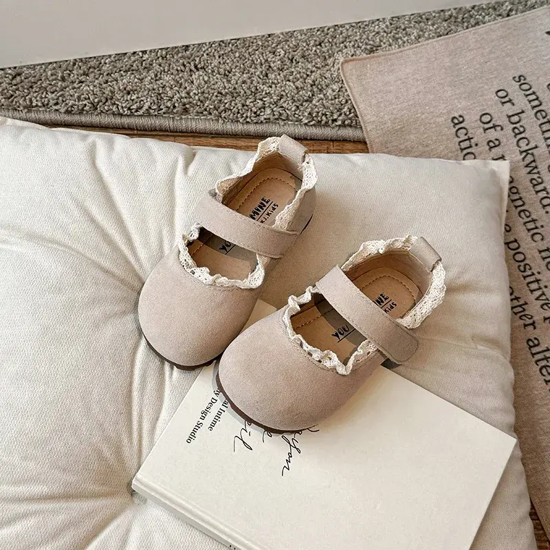 Children Flats Shoes Spring Autumn Shallow Girls Shoes Soft Sole Non Slip Kids Princess Shoe Lightweight Toddler casual Shoes