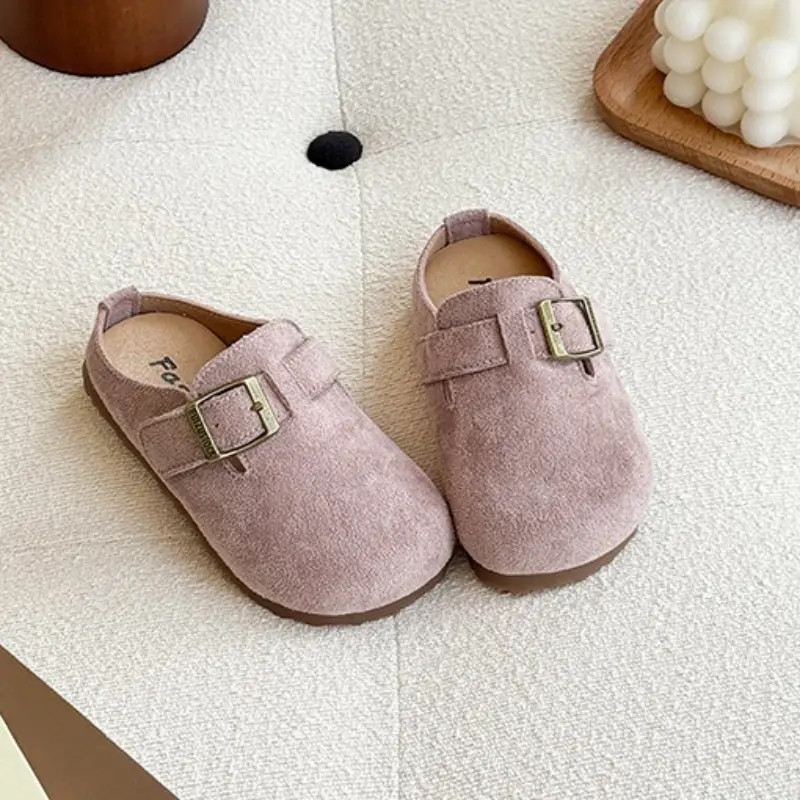 2025 Spring New Children Leather Shoes for Girls Fashion Korean Style Soft Anti-slippery Chic Versatile Breathable Flats