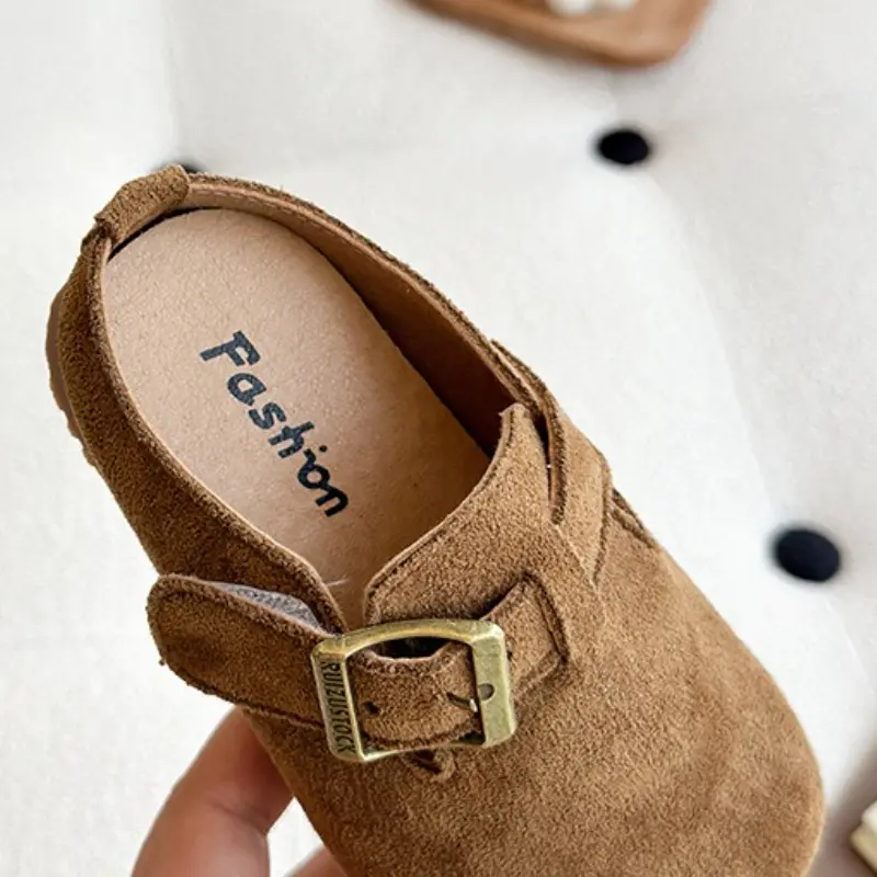 2025 Spring New Children Leather Shoes for Girls Fashion Korean Style Soft Anti-slippery Chic Versatile Breathable Flats