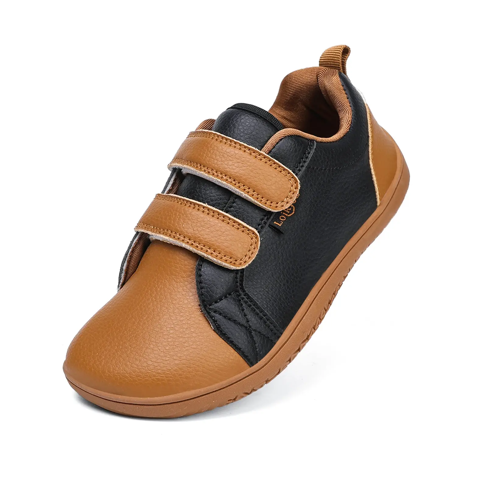 Boys Girls Shoes Kids Fashion Sneakers Lightweight Artificial Leather Walking Flats Wide Toe Barefoot School Shoes