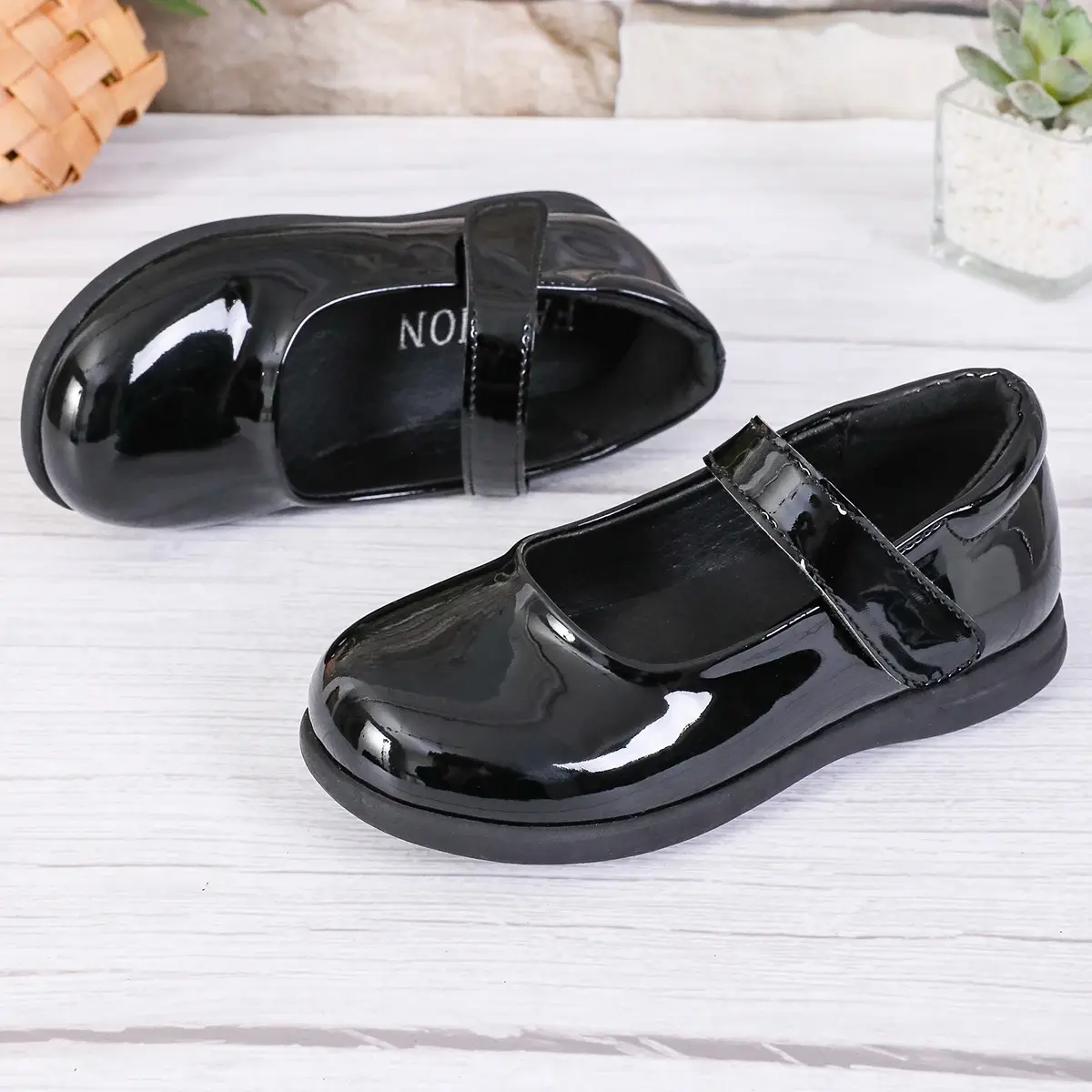 Princess Girls Kids Leather Shoes For Medium Big Girl Children Casual Flats Floral Flowers Shoes For Wedding Birthday Show