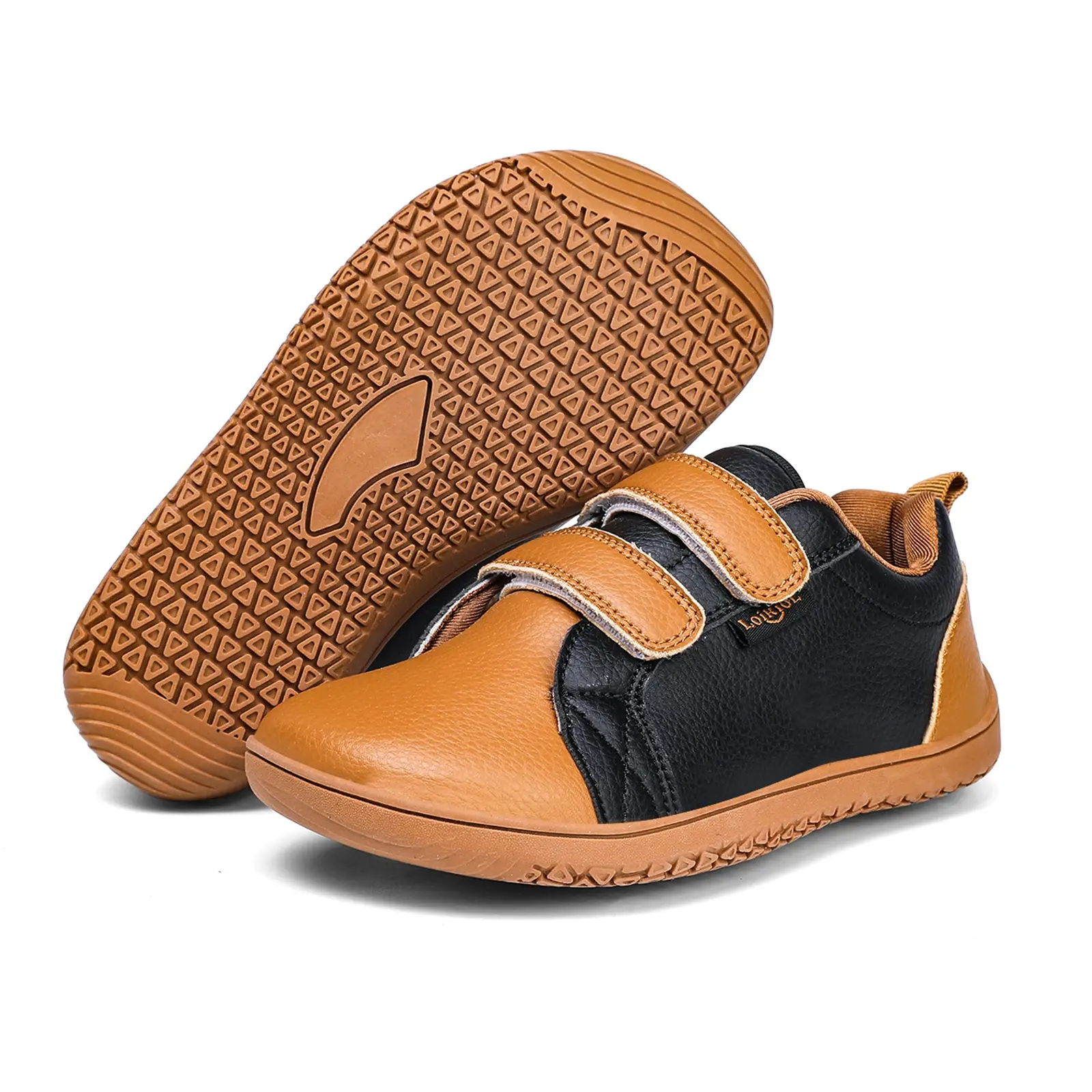 Boys Girls Shoes Kids Fashion Sneakers Lightweight Artificial Leather Walking Flats Wide Toe Barefoot School Shoes