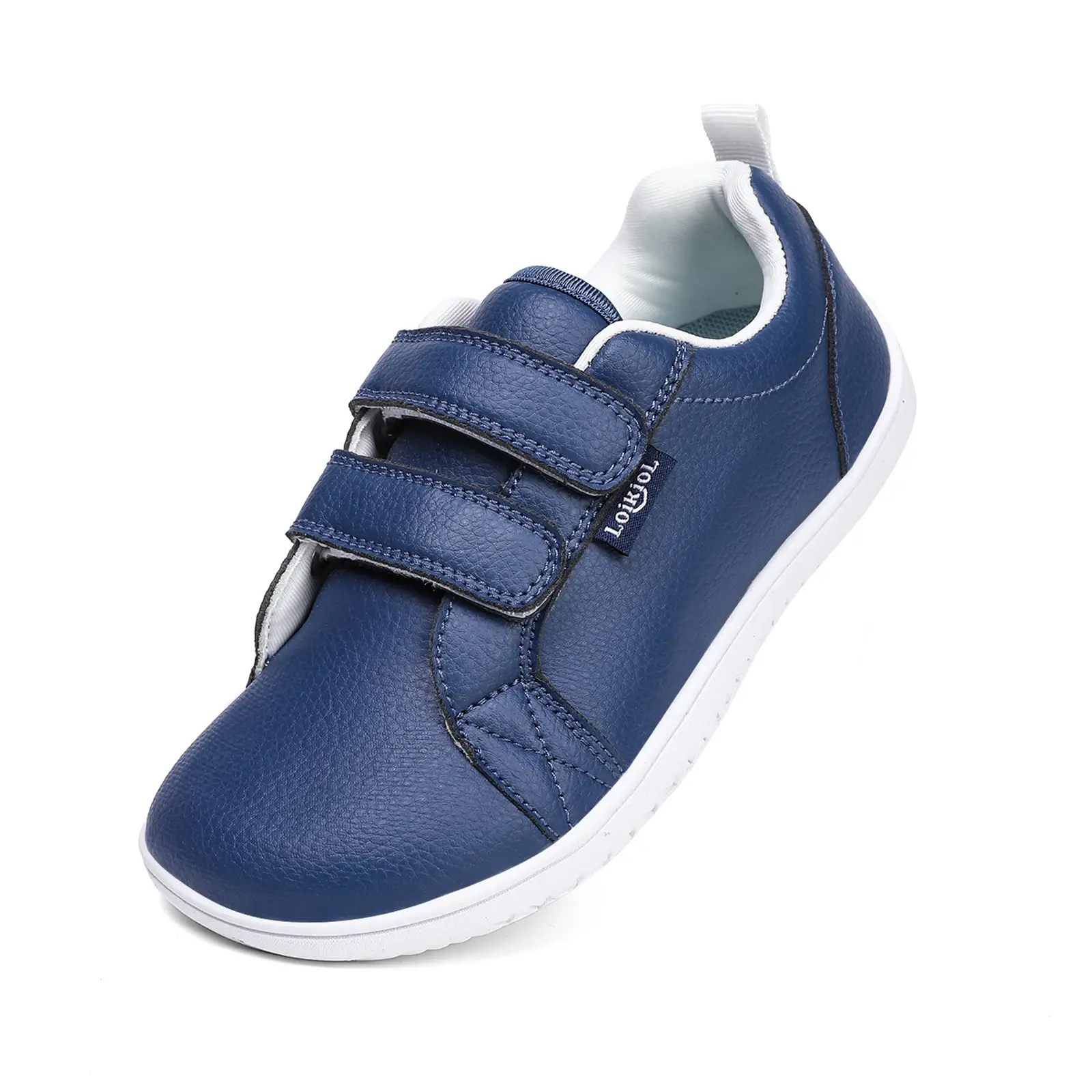 Boys Girls Shoes Kids Fashion Sneakers Lightweight Artificial Leather Walking Flats Wide Toe Barefoot School Shoes