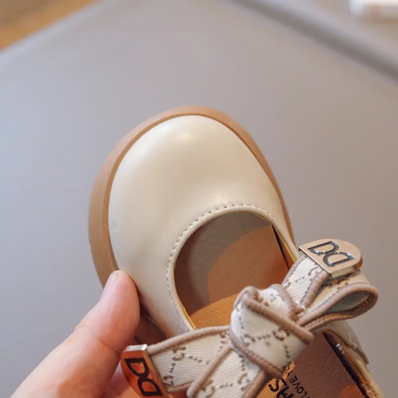 Children Mary Janes Shallow Autumn Matte Pu Leather Kids Flat Shoe Chunky School Fahion Hook-loop Children Leather Shoe 26-37