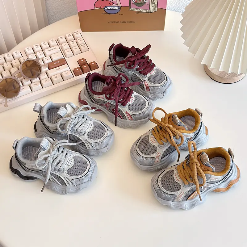 Todder Boys Mesh Shoes for Spring Autumn Children Causal Sneaker Kid boy and girl outdoor shoes Color Mixed Student Shoes I01155