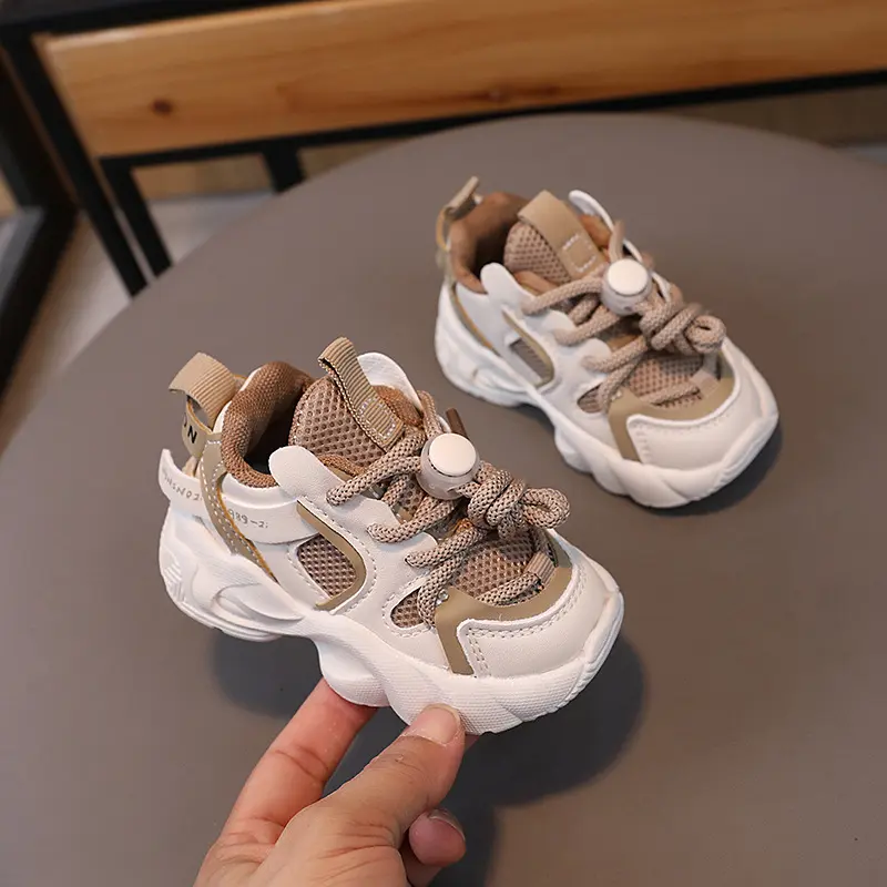 2024 Spring Autumn Baby Girl Boy for 1 Year Old Toddler tennis Shoes Casual Infant Sport Shoes Soft Bottom Kids Sneaker H08189