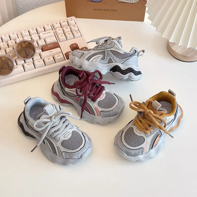 Todder Boys Mesh Shoes for Spring Autumn Children Causal Sneaker Kid boy and girl outdoor shoes Color Mixed Student Shoes I01155