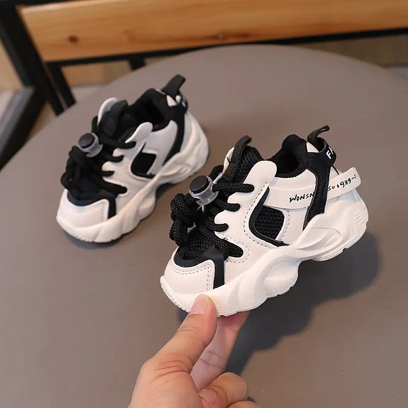 2024 Spring Autumn Baby Girl Boy for 1 Year Old Toddler tennis Shoes Casual Infant Sport Shoes Soft Bottom Kids Sneaker H08189