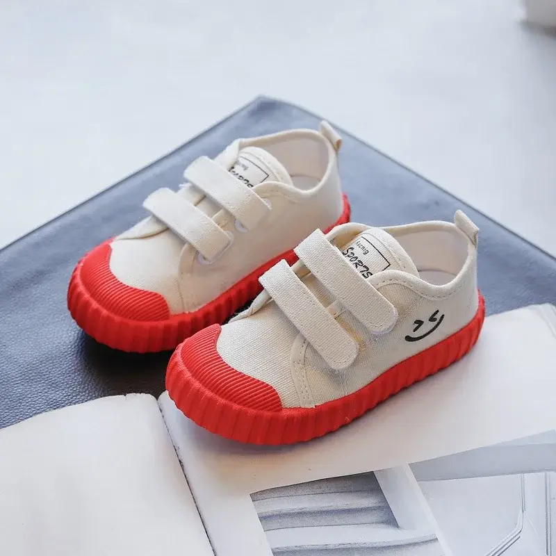 Kids Shoes for Girl 2024 Autumn New Baby Canvas Shoes Girls Casual Soft Bottom Non-slip Boys Toddler Shoes 1-9 Years Old E06233
