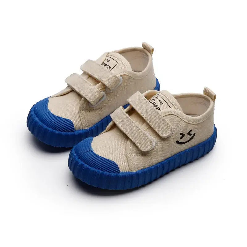 Kids Shoes for Girl 2024 Autumn New Baby Canvas Shoes Girls Casual Soft Bottom Non-slip Boys Toddler Shoes 1-9 Years Old E06233