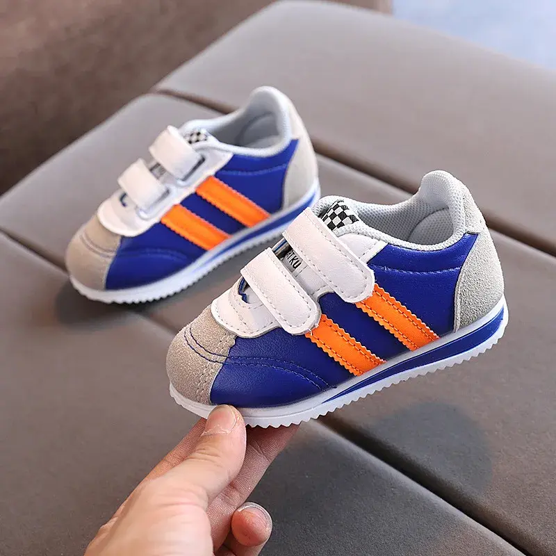 Toddler Tennis Shoes 2024 Autumn Lightweight Baby Girl Shoes Designer Kids Shoes Soft Bottom Children Sneakers for Boys E08174