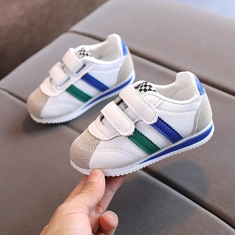 Toddler Tennis Shoes 2024 Autumn Lightweight Baby Girl Shoes Designer Kids Shoes Soft Bottom Children Sneakers for Boys E08174