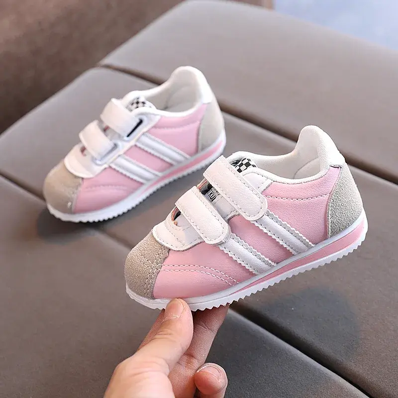 Toddler Tennis Shoes 2024 Autumn Lightweight Baby Girl Shoes Designer Kids Shoes Soft Bottom Children Sneakers for Boys E08174