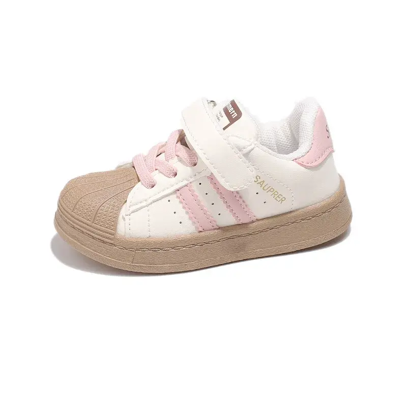 Children Shoes Casual Fashion Outdoor Hang Out Boy Sports Shoes Lightweight Stripes Breathable Running Sneakers for Girls H07255
