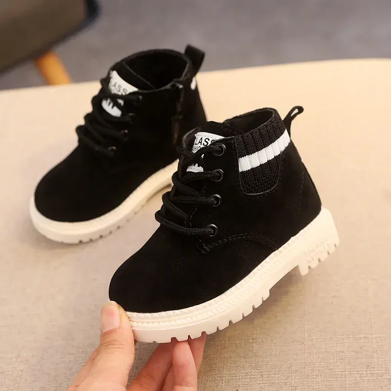 2 Style Inside Material Plush Kids Winter Boots Cotton Fabric Spring Autumn Children Shoes Baby Toddler Boys Girls Boots C10012