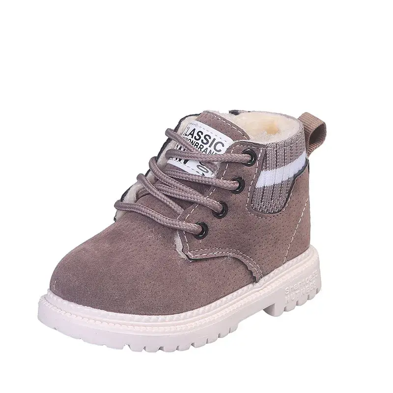 2 Style Inside Material Plush Kids Winter Boots Cotton Fabric Spring Autumn Children Shoes Baby Toddler Boys Girls Boots C10012