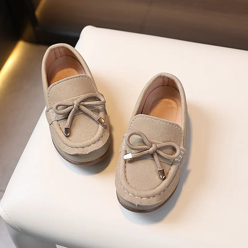 Casual Suede Boys Boat Shoes Handmade Baby Boy Moccain Loafers New Fashion Child Footwear Spring Autumn Children Sneakers F11014