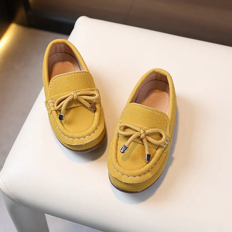 Casual Suede Boys Boat Shoes Handmade Baby Boy Moccain Loafers New Fashion Child Footwear Spring Autumn Children Sneakers F11014