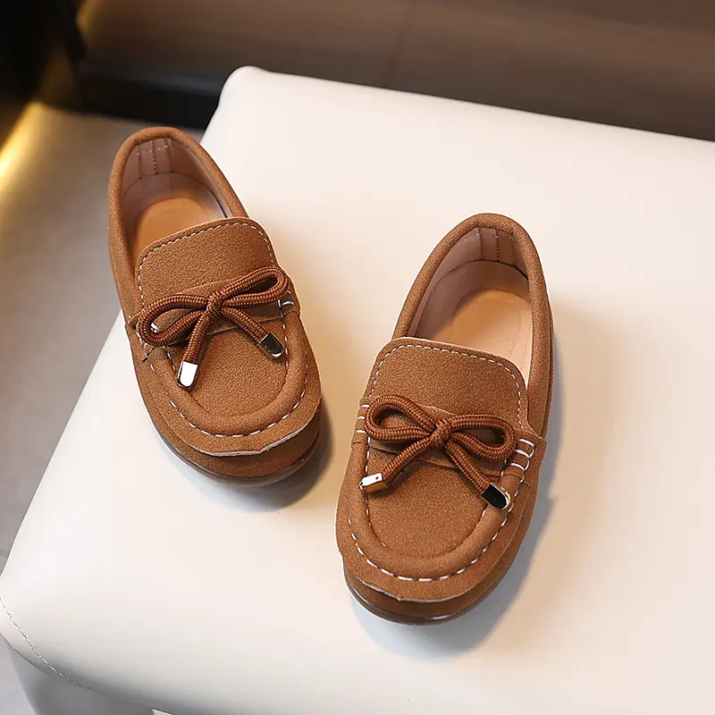 Casual Suede Boys Boat Shoes Handmade Baby Boy Moccain Loafers New Fashion Child Footwear Spring Autumn Children Sneakers F11014