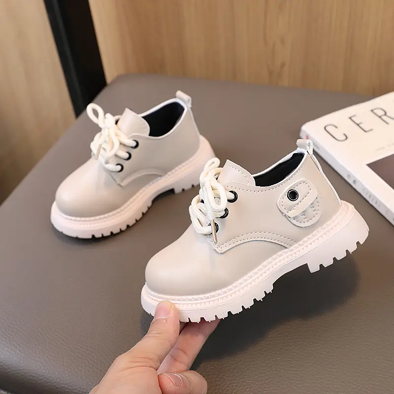 Little Boys Gentleman's Leather Shoes England Style Leisure Baby Boy Dress Shoes New Luxury Designer Shoes for Children H03033