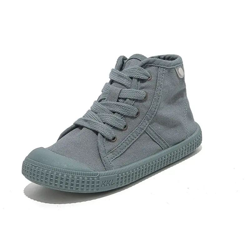 Children Casual Shoes Unisex 2024 Classic High Top Girls Canvas Shoes Student Lace up Sneakers for Boys Kids Shoes Child F08141