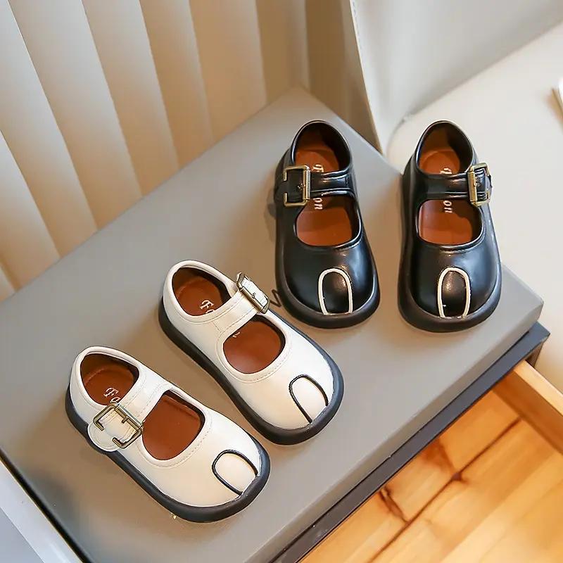 Platform Shoes for Kids Girls Wedge mary janes Shoes Girl Elegant England Style Wedding Party Shoes Child Brand Designer I07172