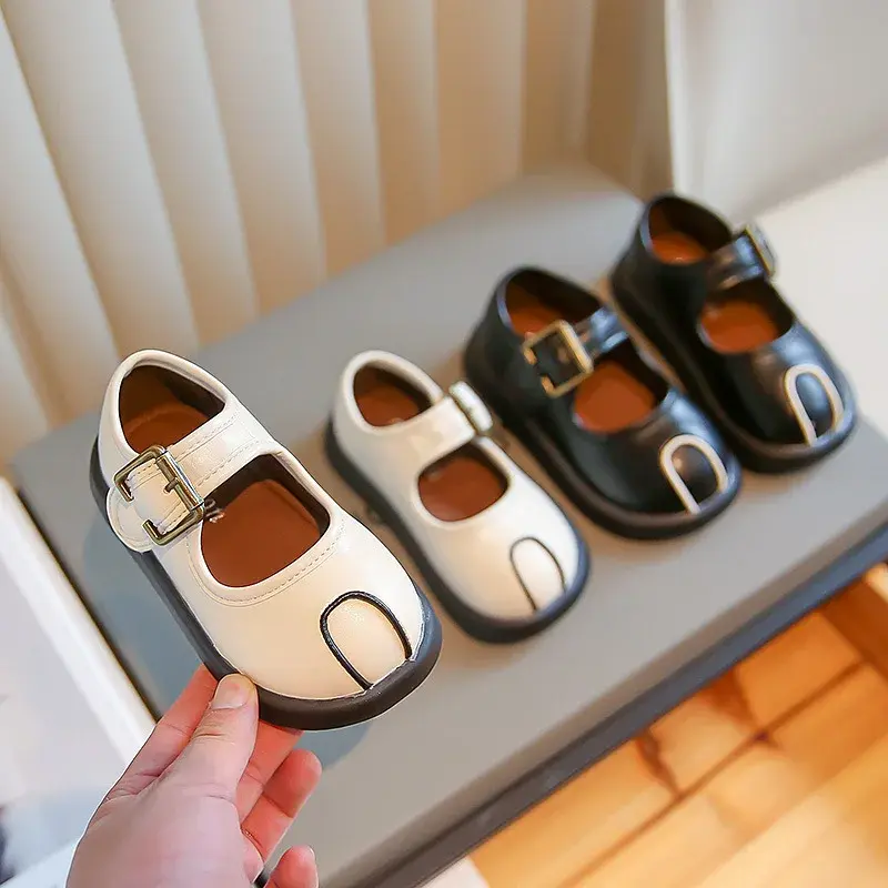 Platform Shoes for Kids Girls Wedge mary janes Shoes Girl Elegant England Style Wedding Party Shoes Child Brand Designer I07172